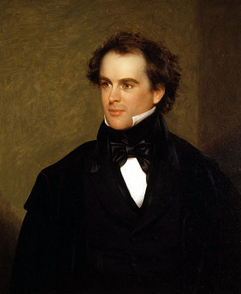 Nathaniel Hawthorne in 1841, a 